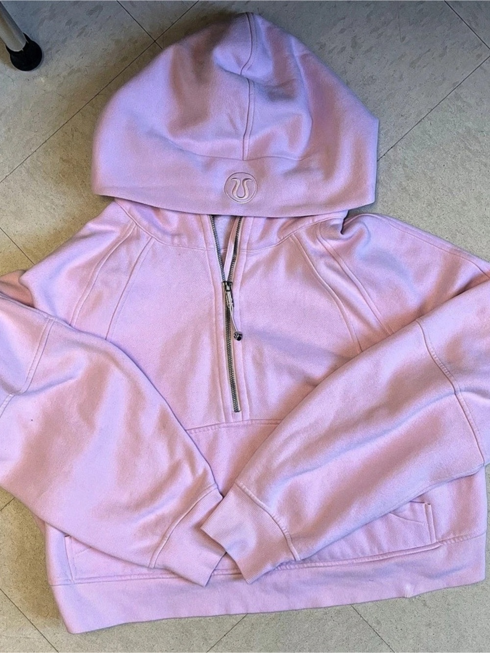 lululemon Scuba Oversized Cropped
Half-Zip Hoodie Pink M/L